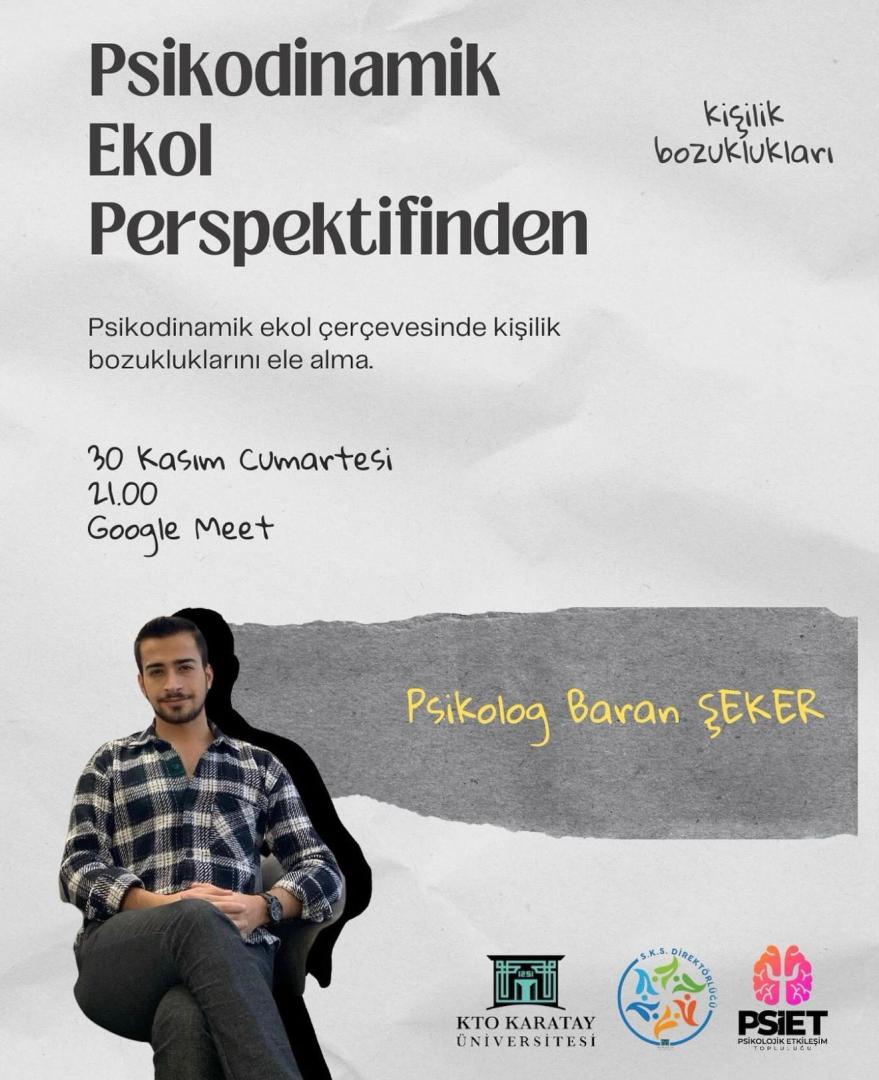 Psikodinamik Ekol Perspektifinden Kişilik Bozuklukları